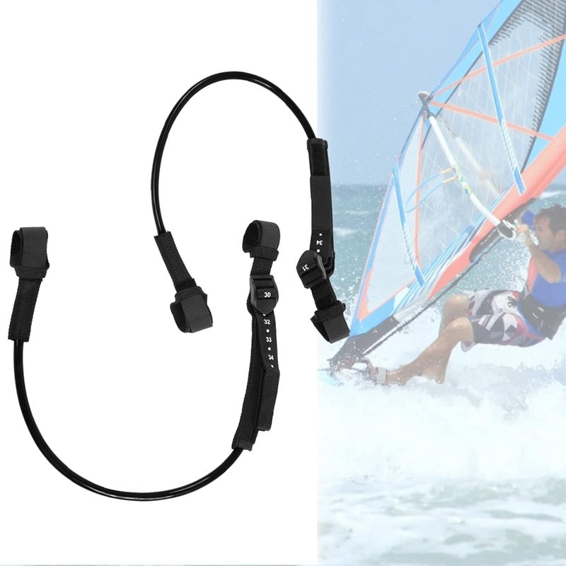 flexman 2Pcs Surfing Leash String, Adjustable TPU Secure Windsurfing Harness Lines, Windsurfing Equipment Leash Surfboard Surfing Accessory - Image 4